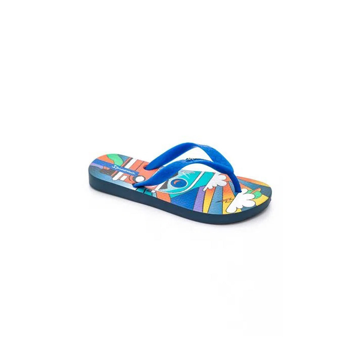 Ipanema Swimming Flip Flop For Kids, Blue & Yellow