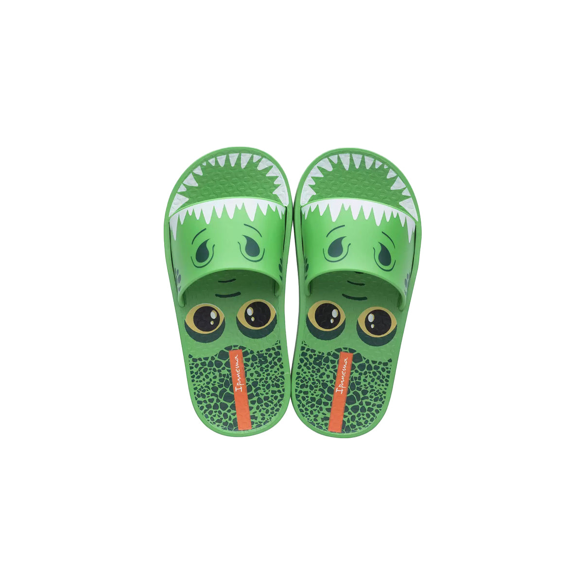 Ipanema Swimming Flip Flop For Kids, Green & White