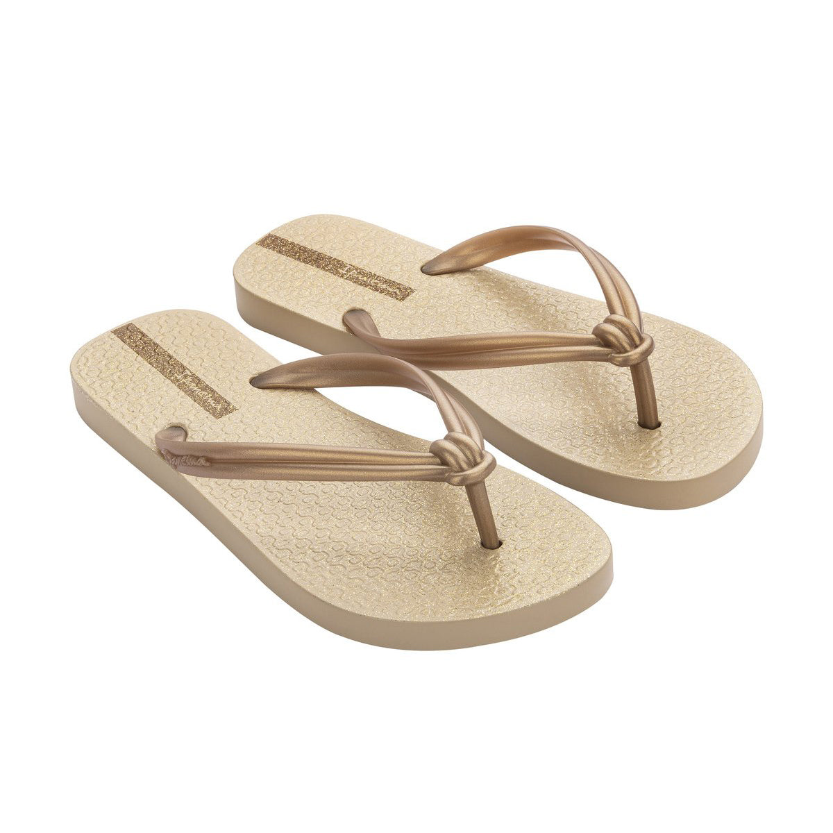 Ipanema Flip-Flops For Women, Beige & Gold