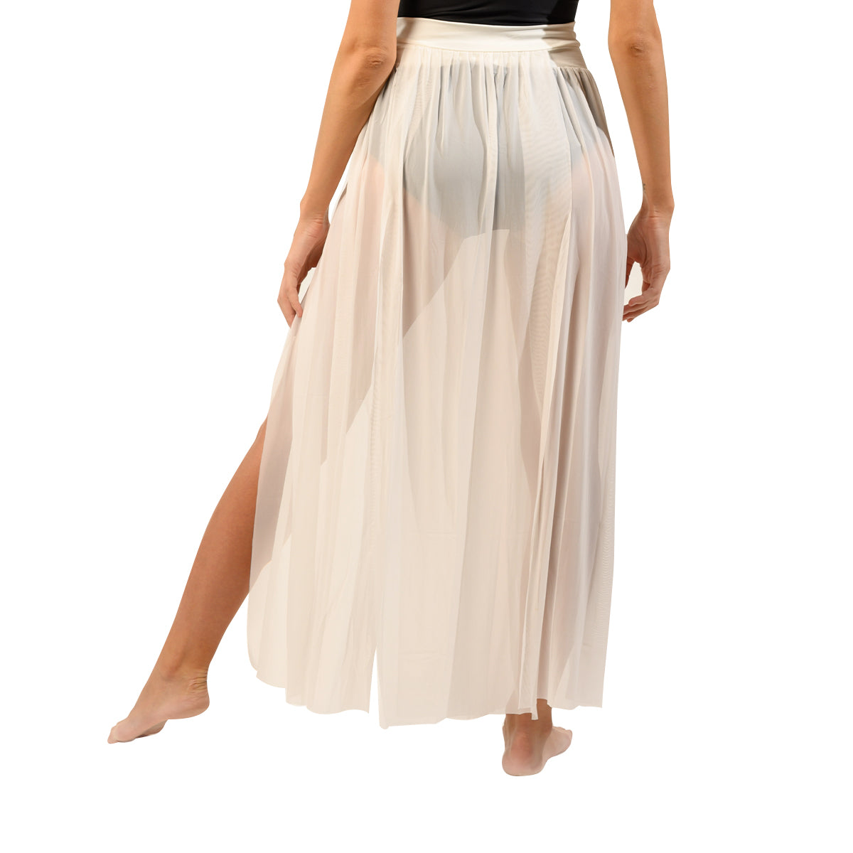 Etirel Swimming Cash Skirt For Women, Off-White