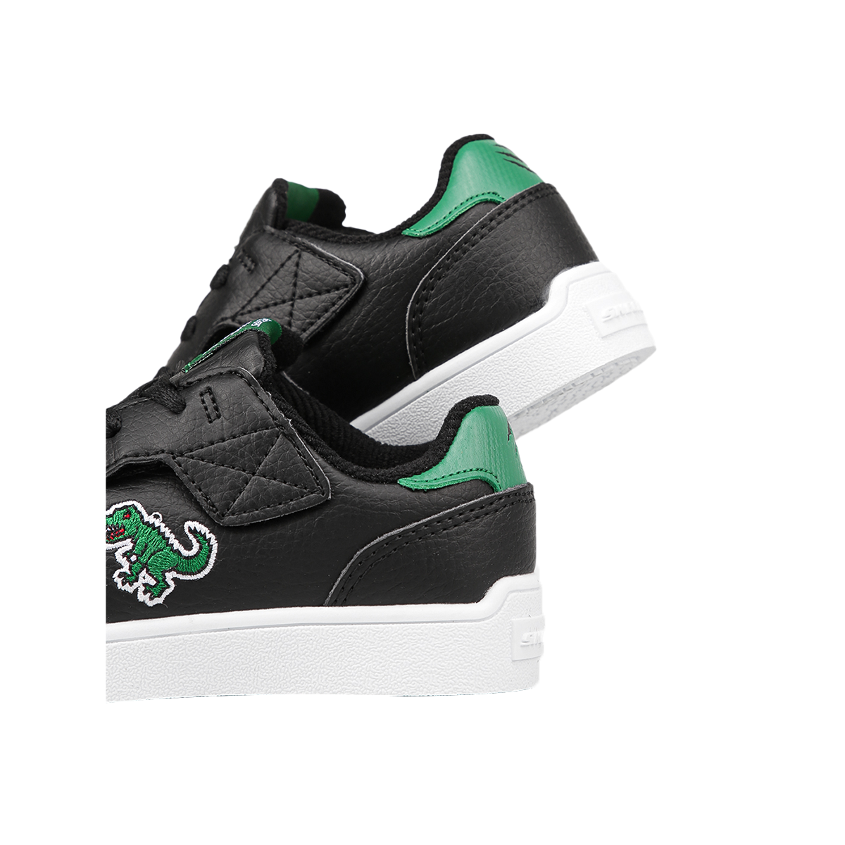 أحذية سكيتشرز لايف ستايل للأطفال، أسود وأخضر