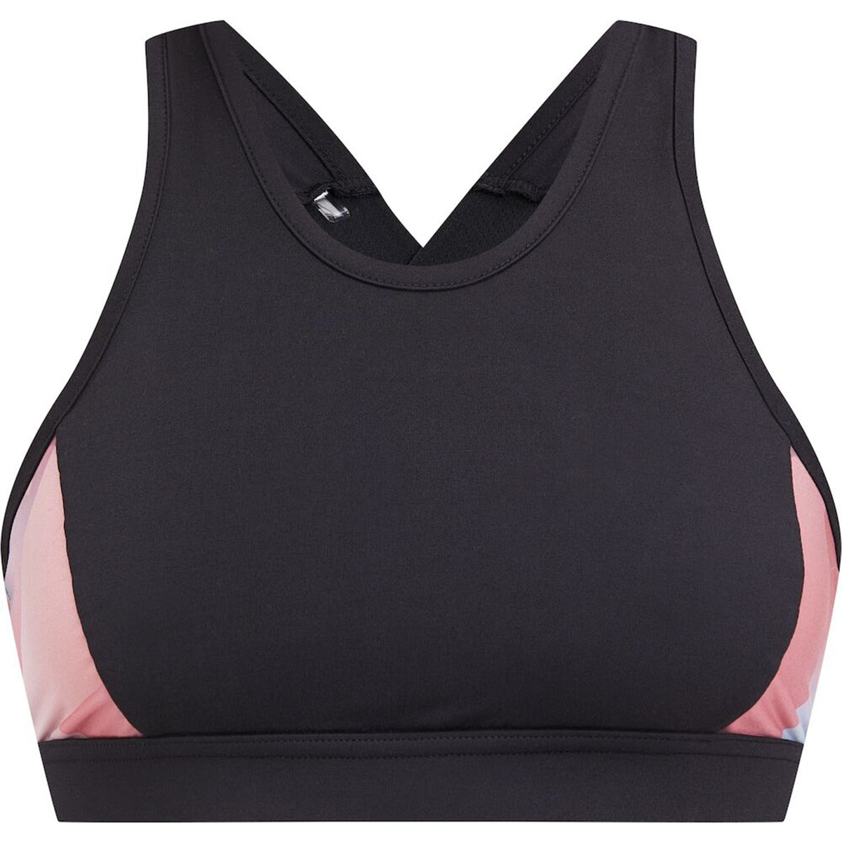 Energetics Ewelina 3 Fitness Bra For Women, Black & Red