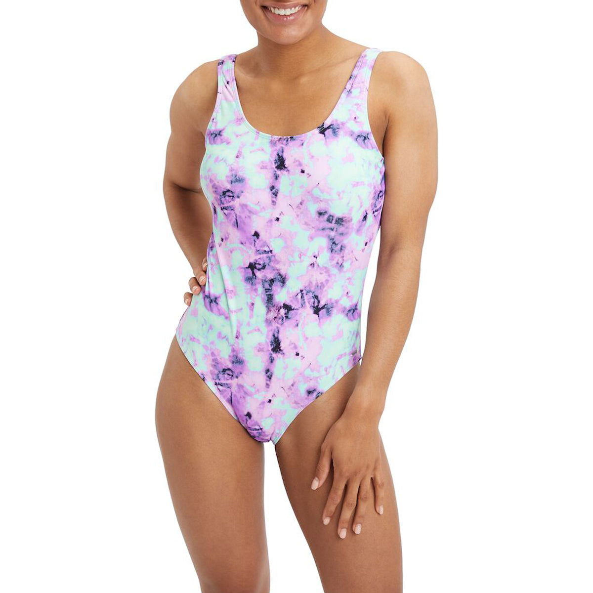 Firefly Gmt1_22 Sia Swimsuit For Women, Purple & White