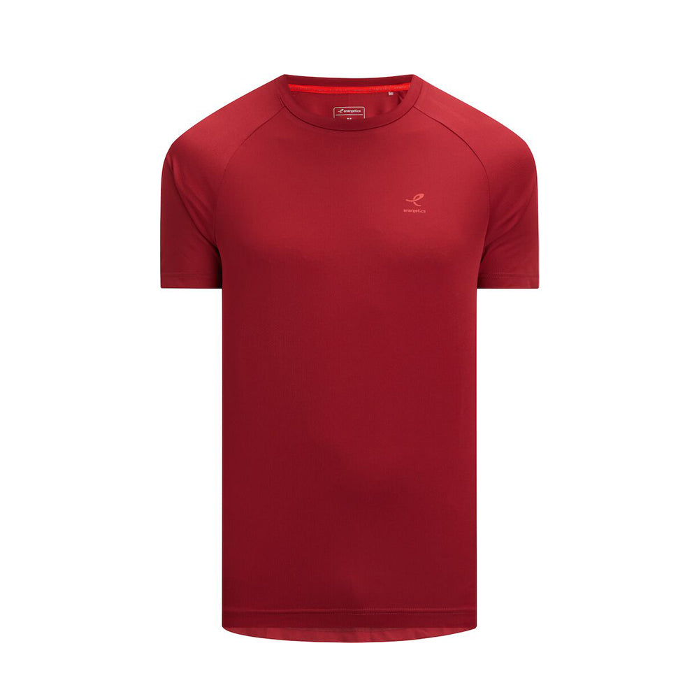 Energetics Tanui Running T-Shirt For Men, Dark Red