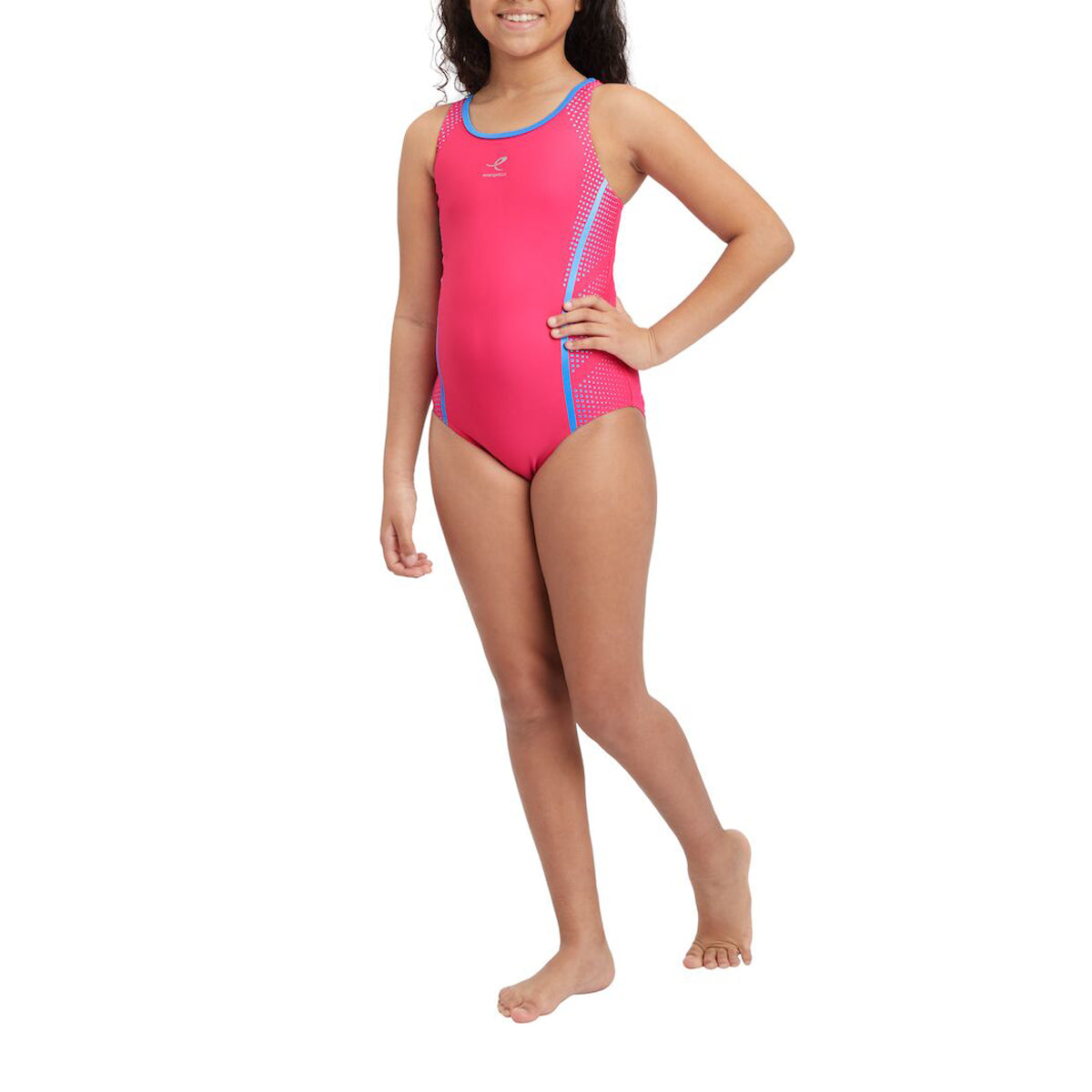 بدلة سباحة من قطعة واحدة للأطفال من إنرجتيكس، وردي غامق