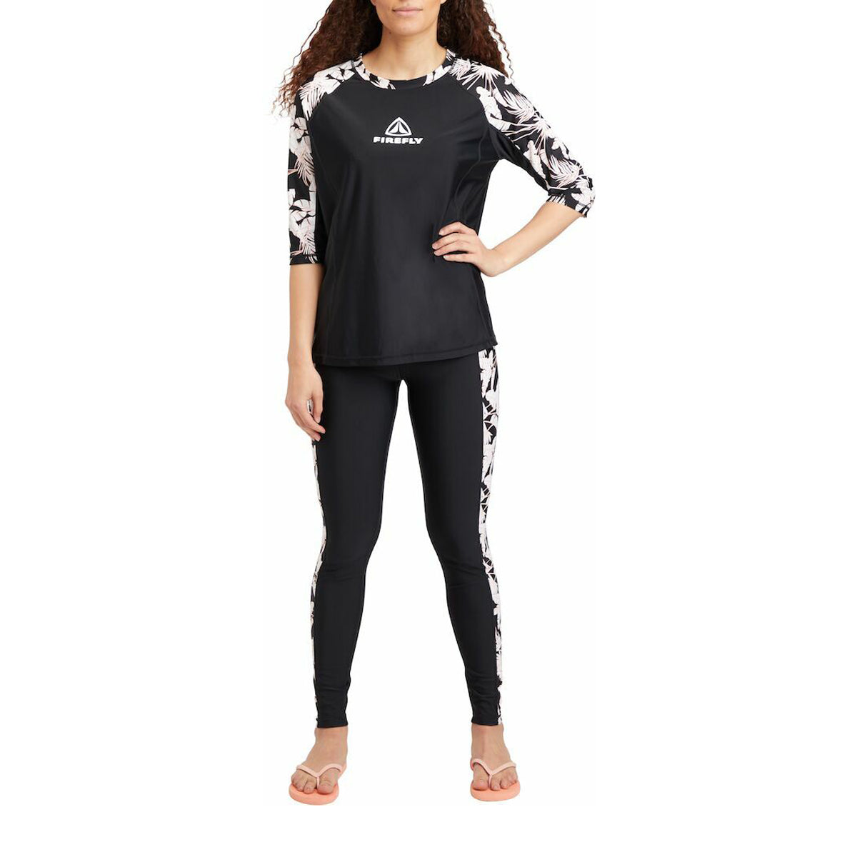 Firefly Sup Sallu Printed Stretch Legging For Women, Black