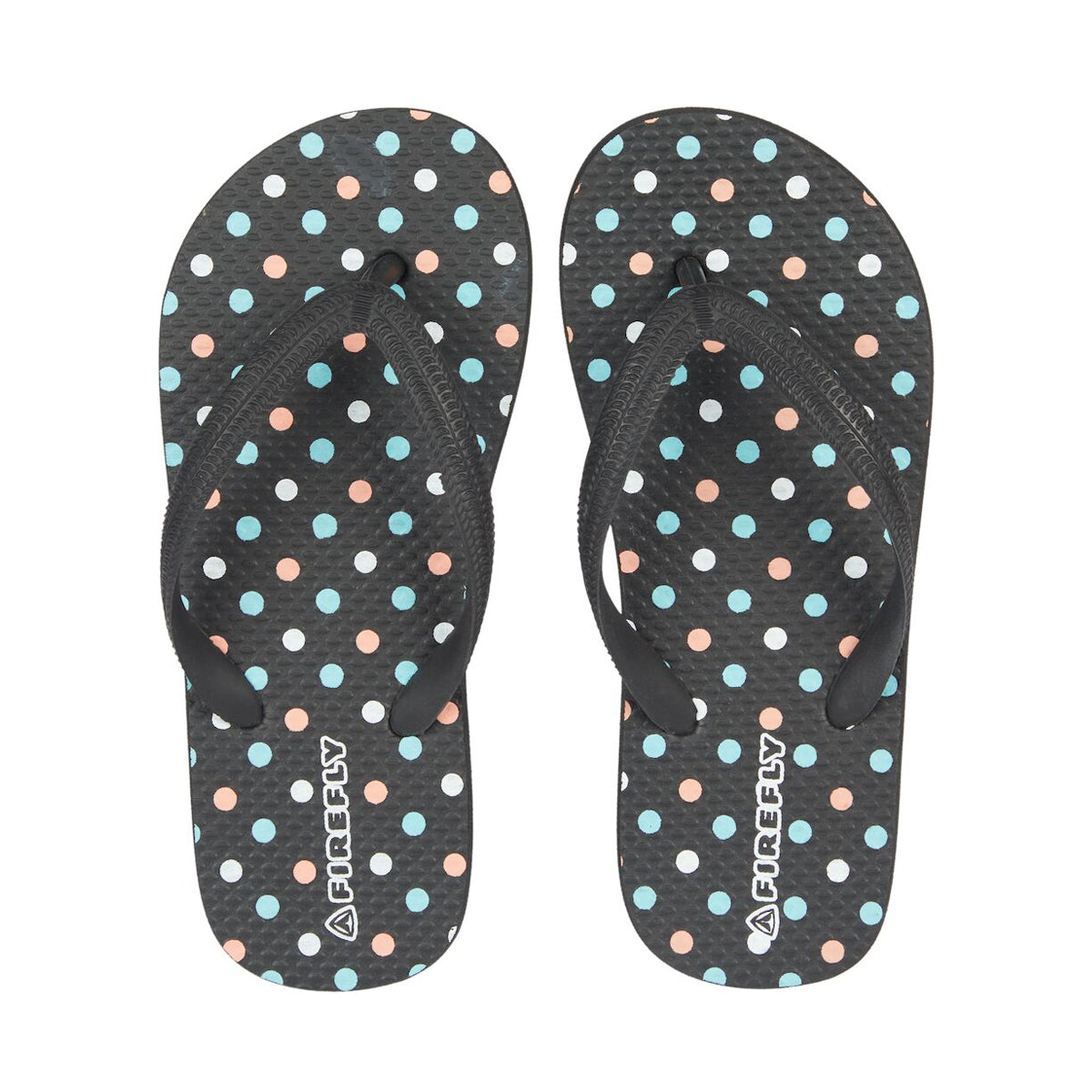Firefly Swimming Flip Flop For Kids, Black & Turquoise