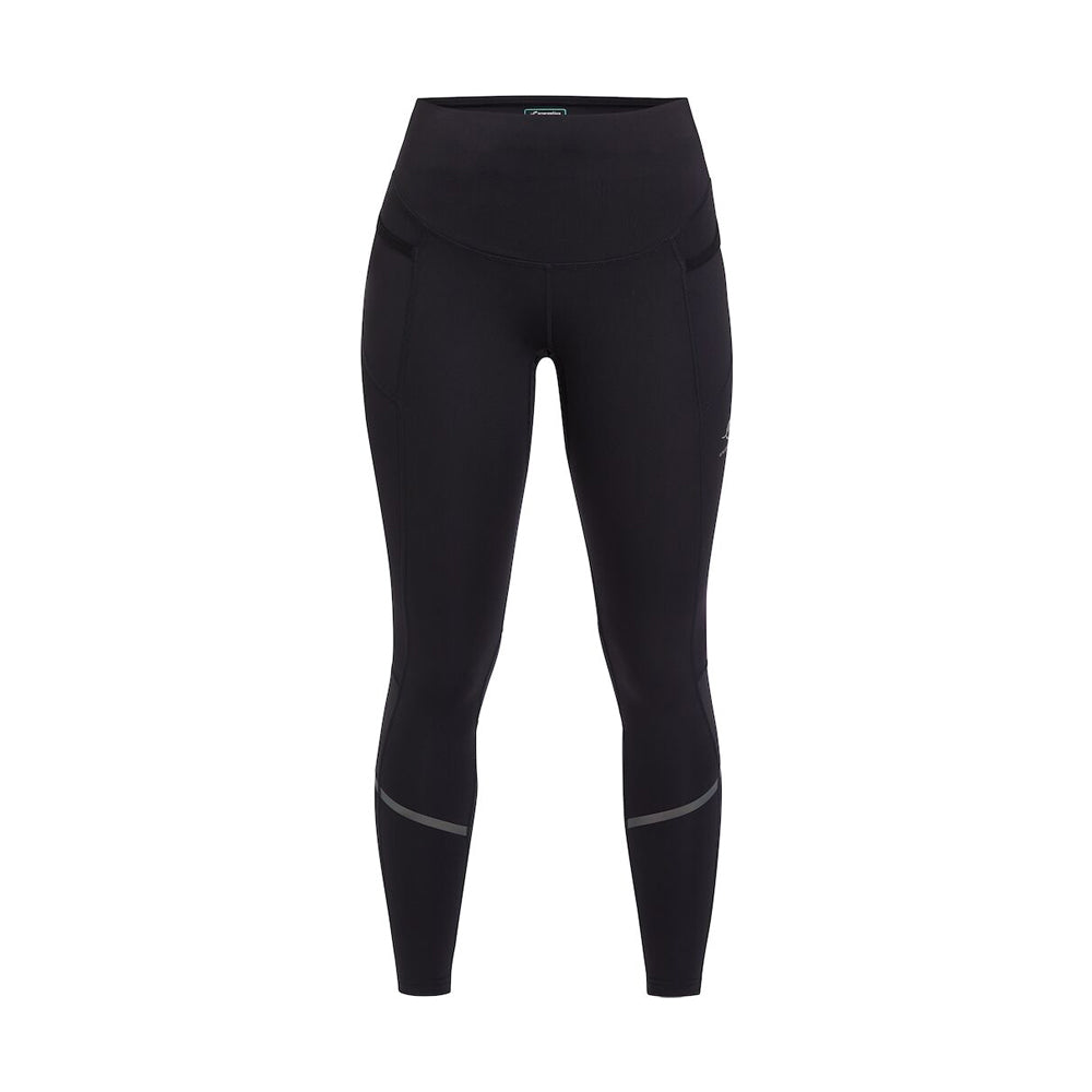 بنطال ضيق مطاطي من Energetics Coral للنساء، أسود