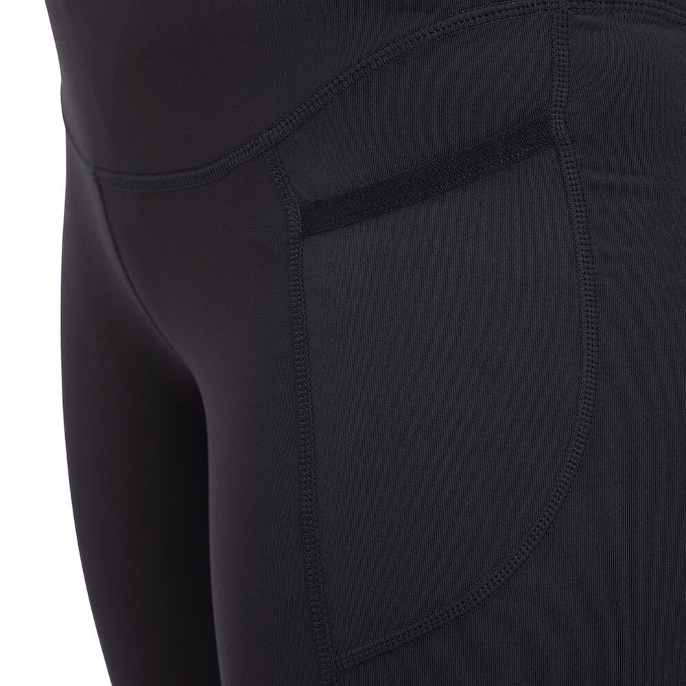 بنطال ضيق مطاطي من Energetics Coral للنساء، أسود