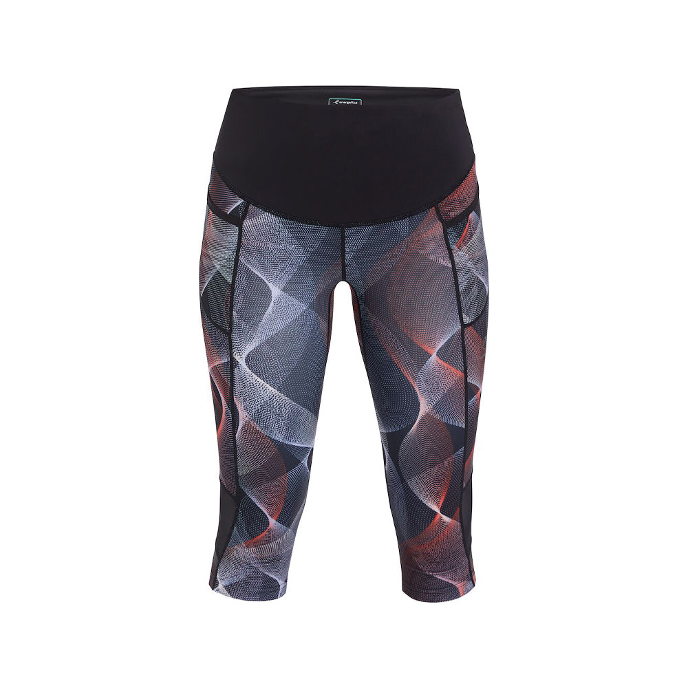 Energetics Running Bermuda For Women, Aop & Black
