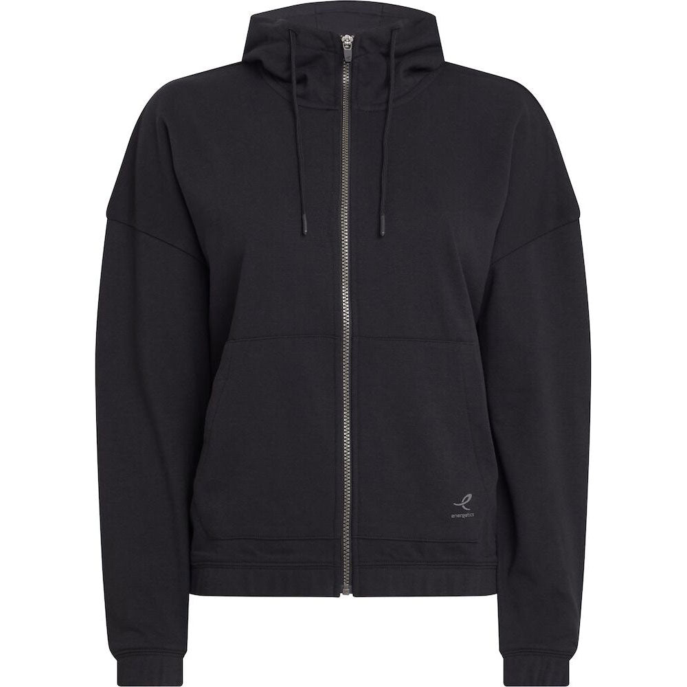 Energetics Hooded Jacket With Sleeves & Zipper For Women, Black