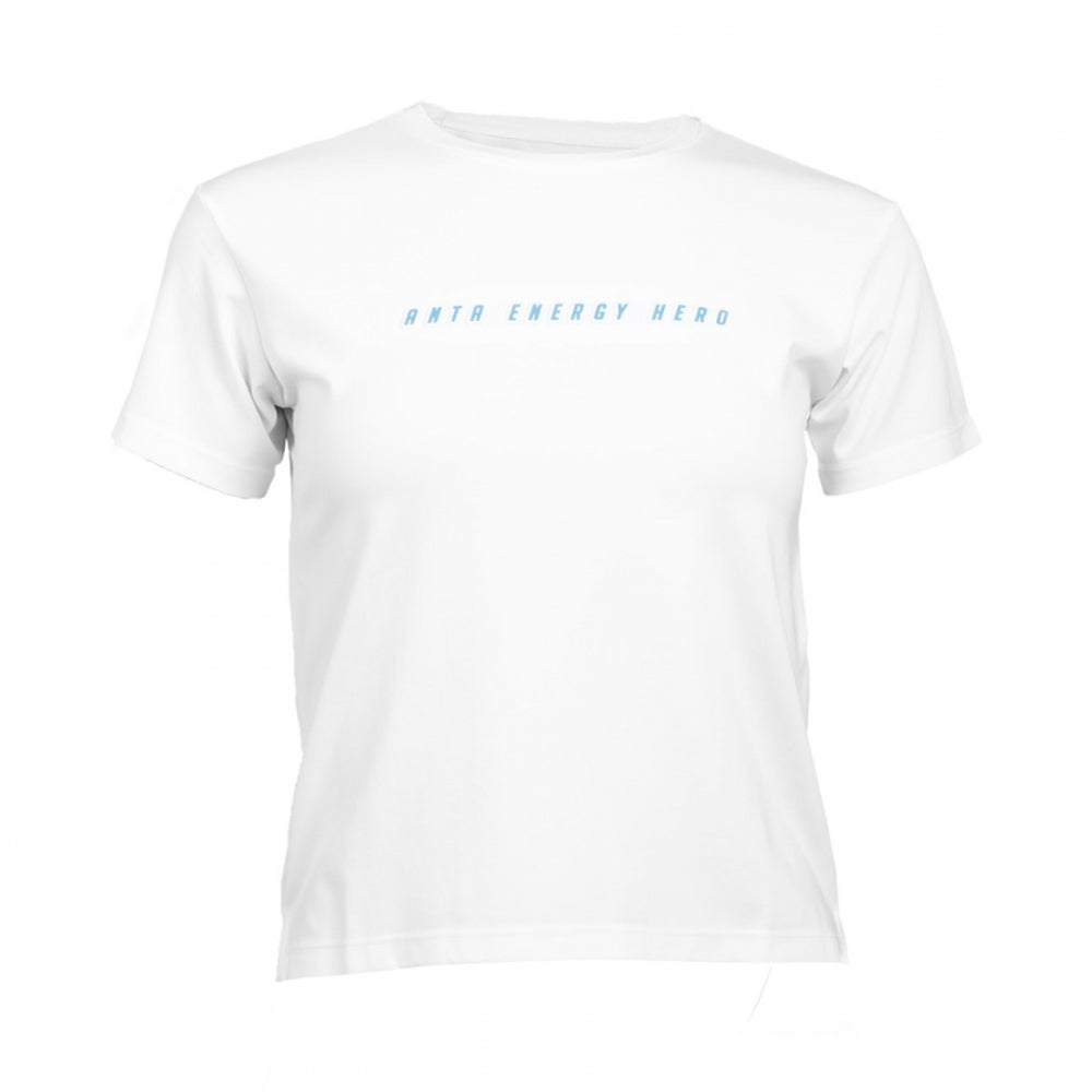 Anta SS Tee Cotton T-Shirt For Women, White