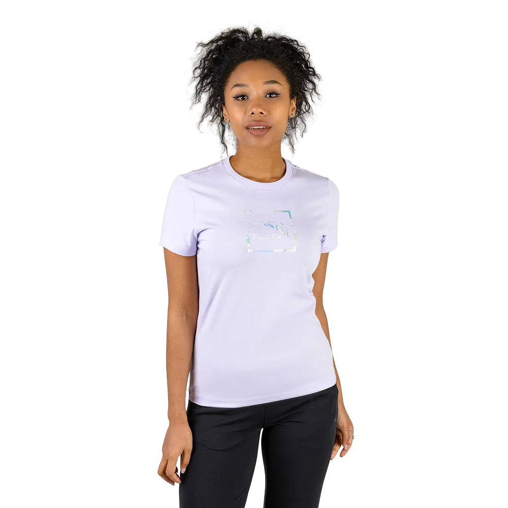 Anta Cross-Training Cotton T-Shirt For Women, Light Purple