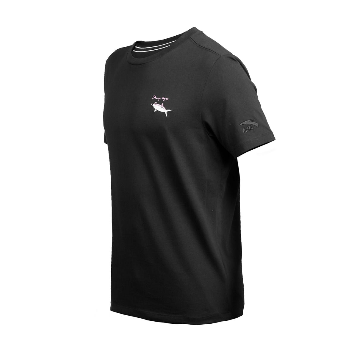 Anta SS Tee Lifestyle T-Shirt For Men, Black