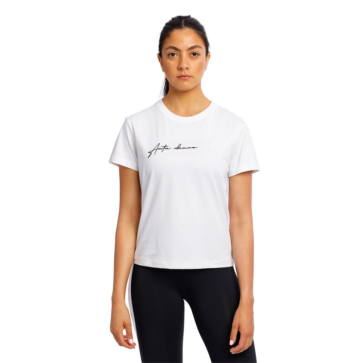 Anta Cross-Training Cotton T-Shirt For Women, White