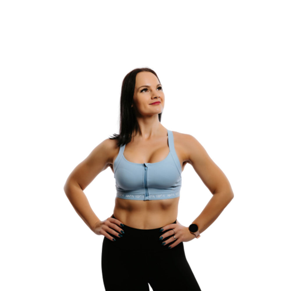 Anta Tank-Sports Bra For Women, Light Blue