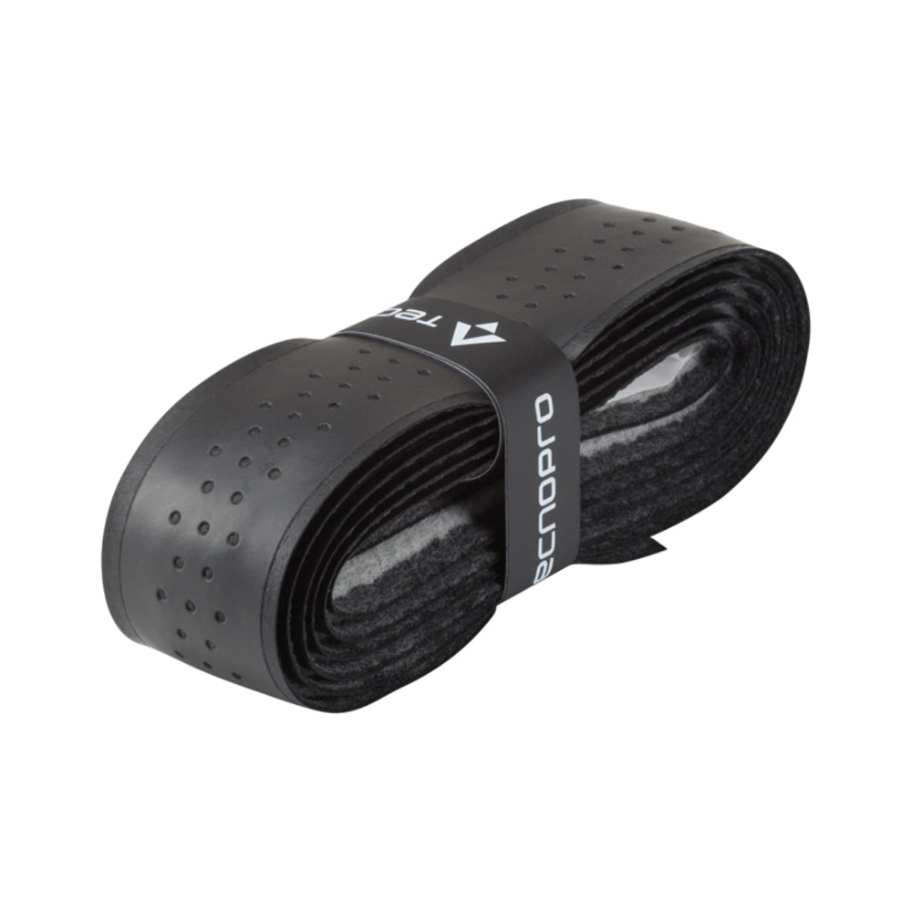 مقبض تنس تورن من تكنوبرو للجنسين، أسود