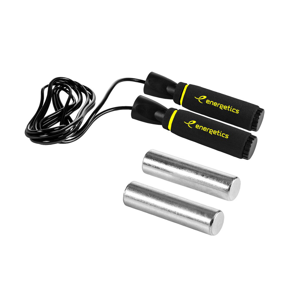Energetics Fitness Speed Rope For Unisex, Black & Yellow