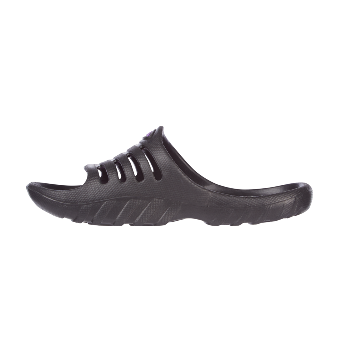 Energetics Swimming Flip Flop For Kids, Black & Prpl