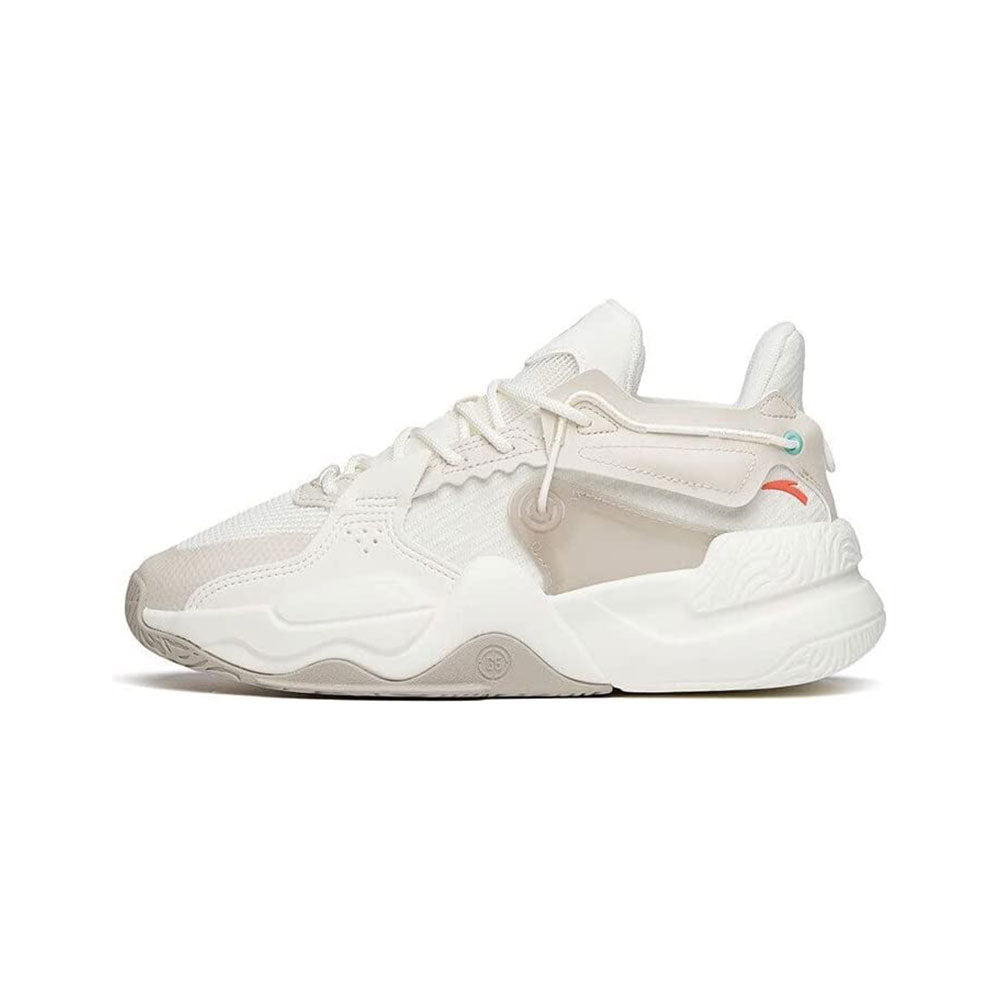 حذاء انتا لايف ستايل للرجال، باللونين الأبيض والرمادي