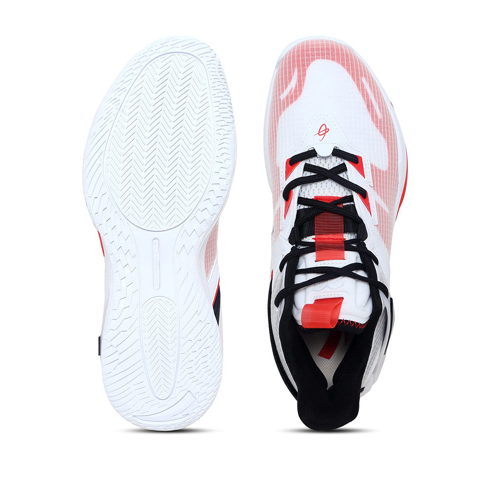 Anta Basketball Shoes For Men, White & Red