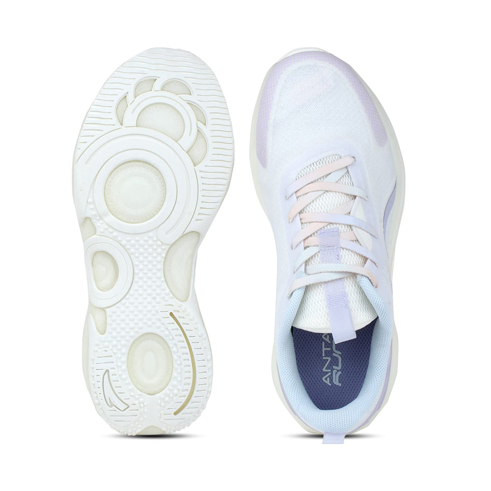 Anta Running Shoes For Women, White & Grey