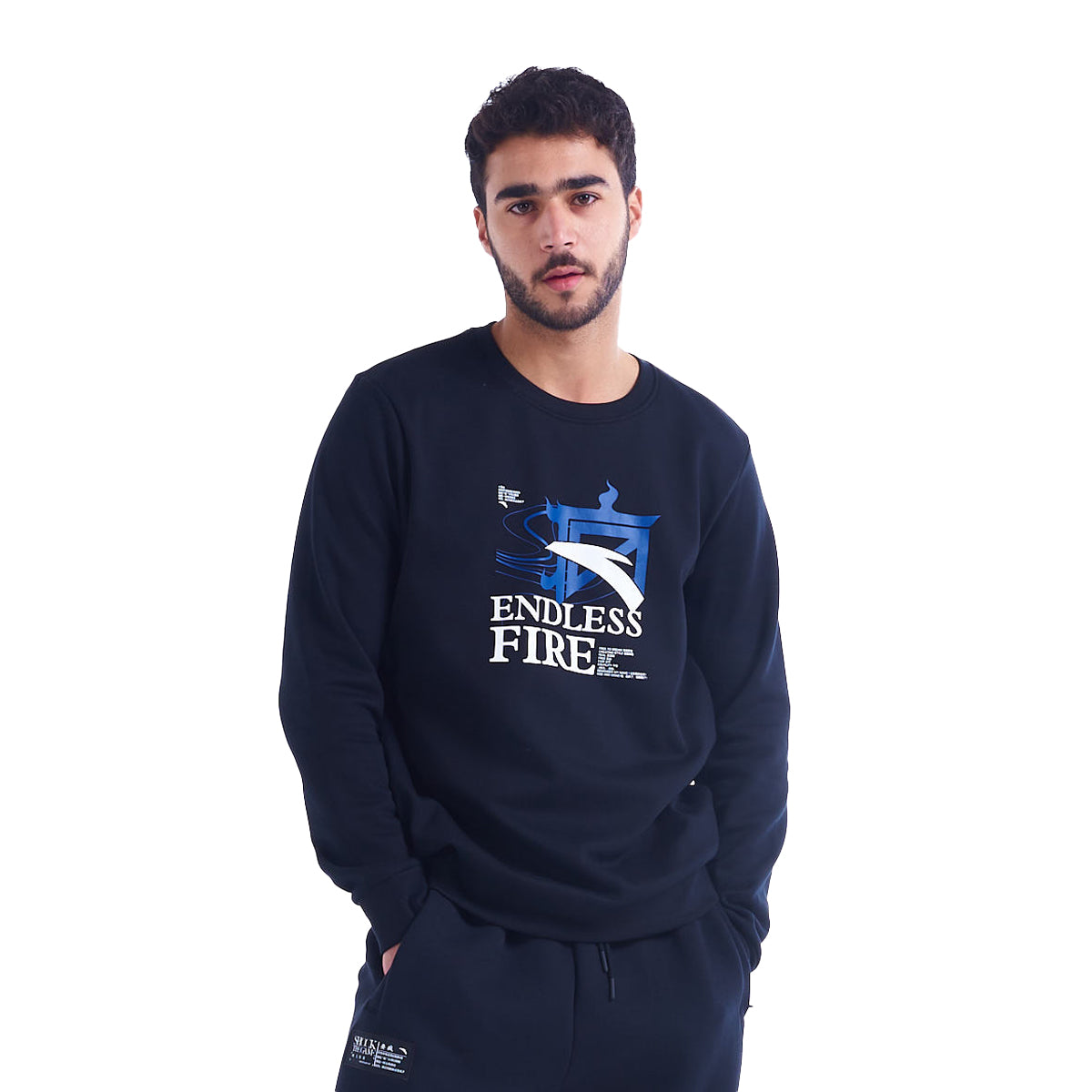 Anta Sweatshirt For Men, Black