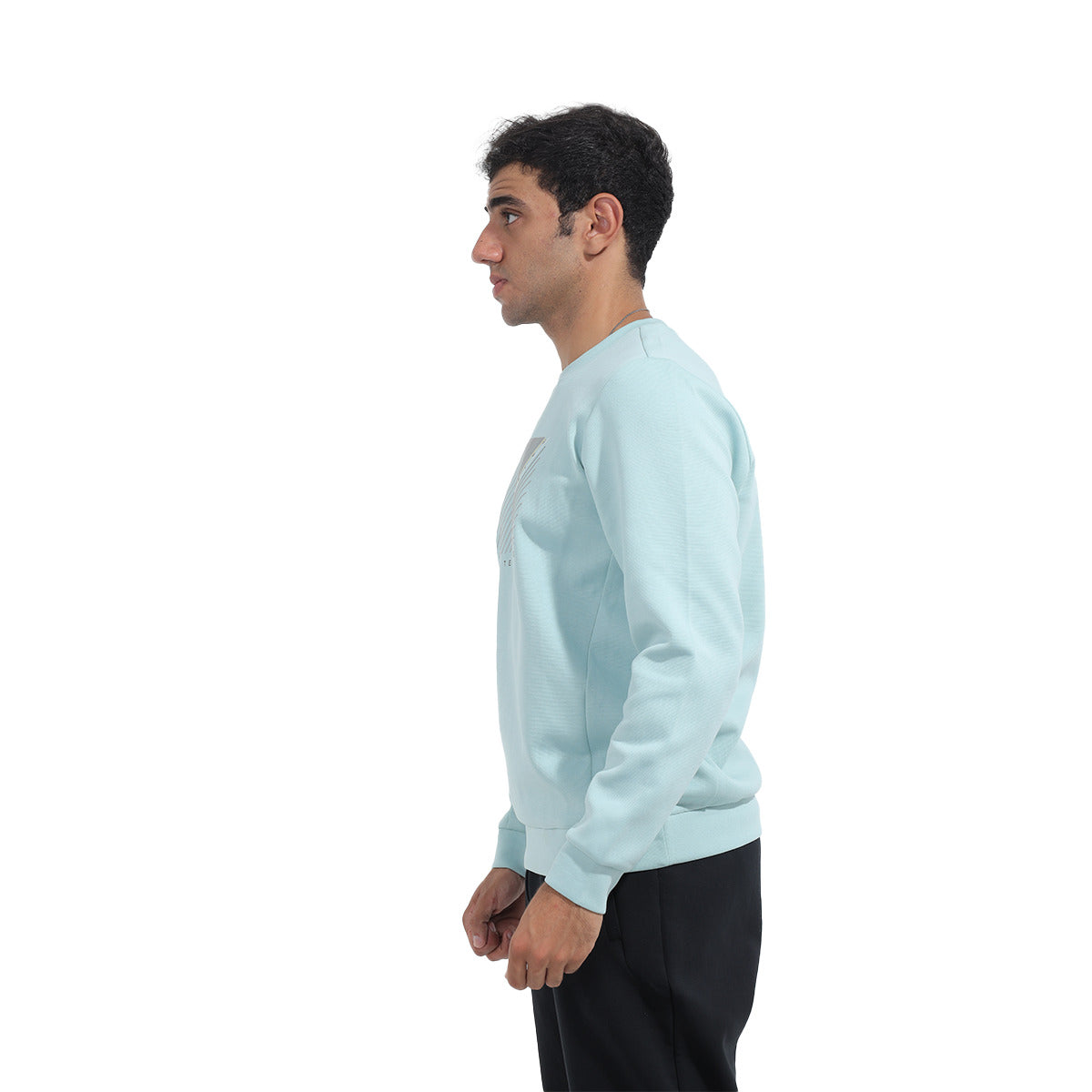 Anta Round Sweatshirt For Men, Blue