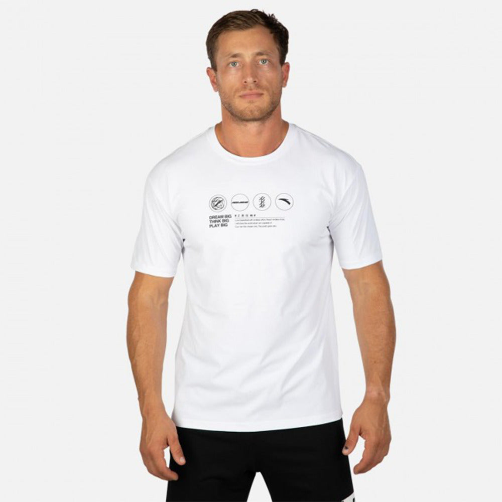 Anta Sports T-Shirt For Men, White