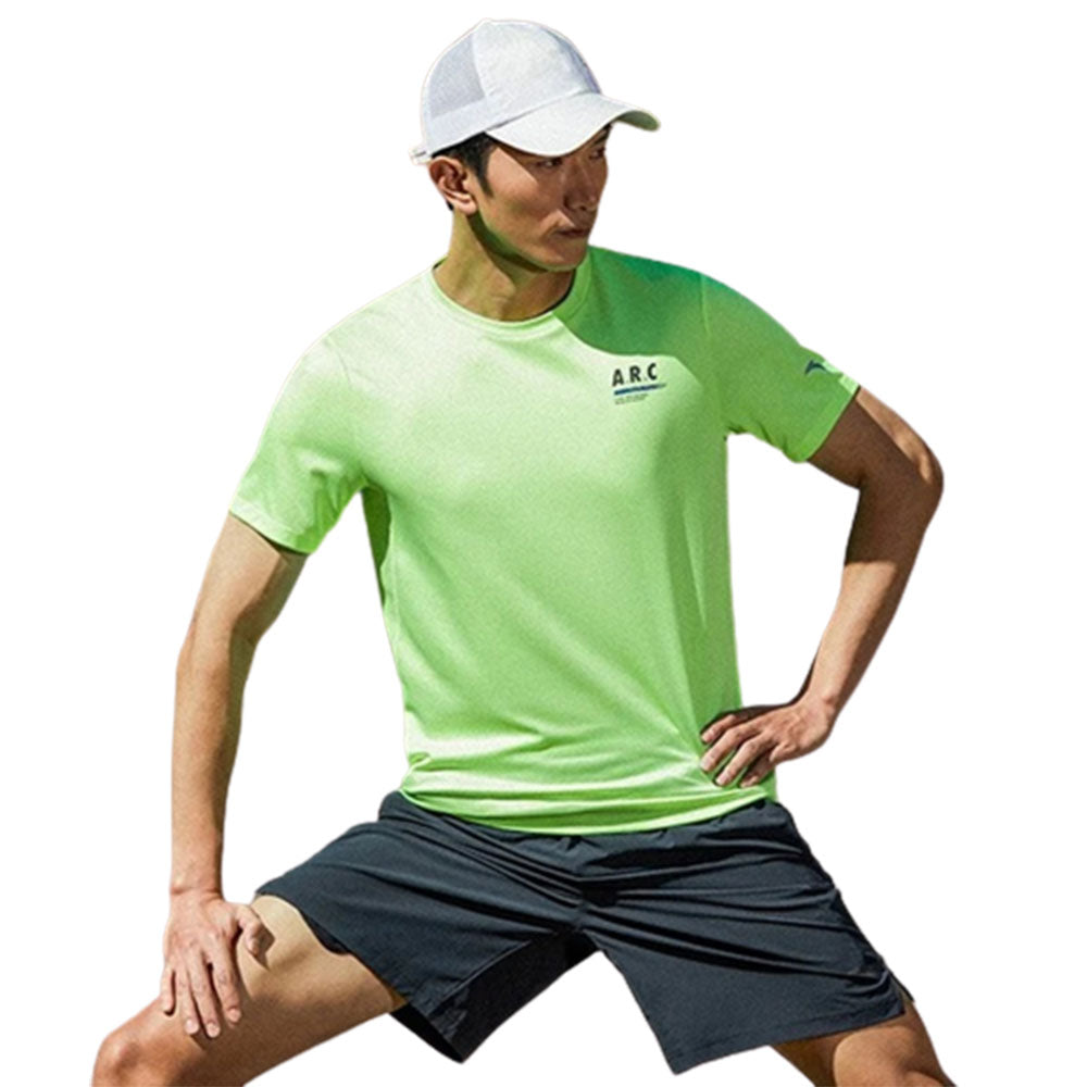 Anta Running T-Shirt For Men, Green
