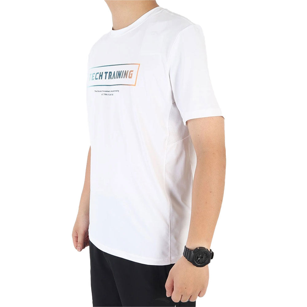 Anta SS Tee Cross Training T-Shirt For Men, Pink White