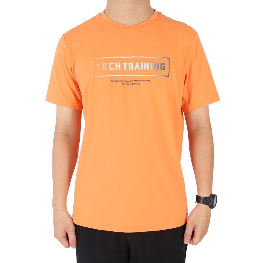 Anta SS Tee Cross Training T-Shirt For Men, Orange