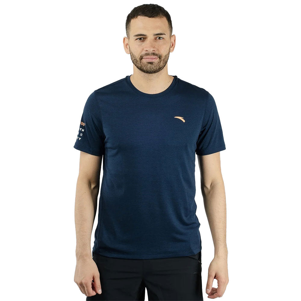 Anta Cross Training T-Shirt For Men, Petrol Blue