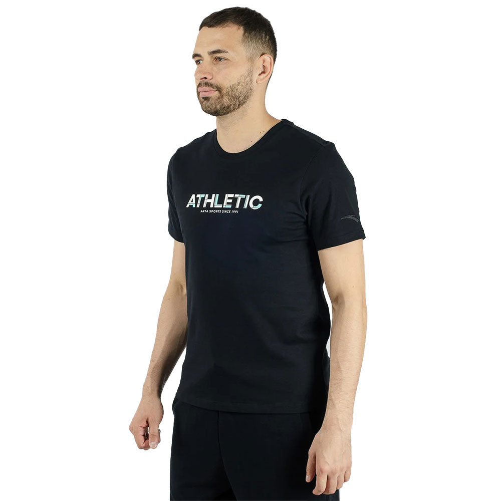 Anta Cross Training T-Shirt For Men, Black