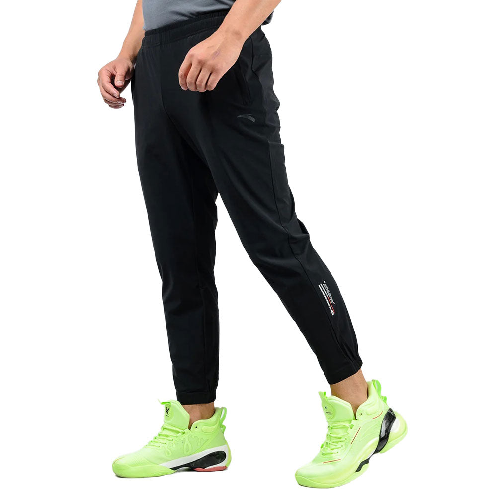 Anta Fitness Pants For Men, Basic Black