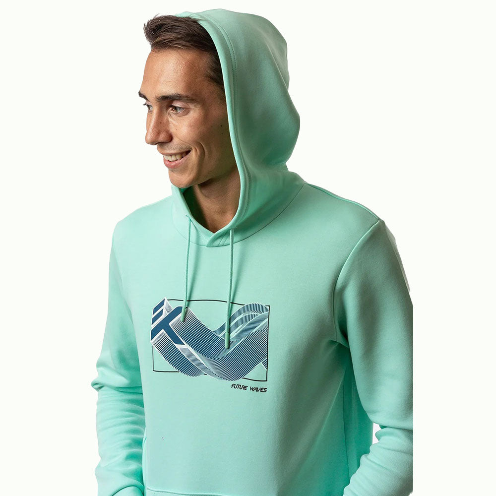 سويت شيرت بغطاء رأس من أنتا للرجال، أخضر