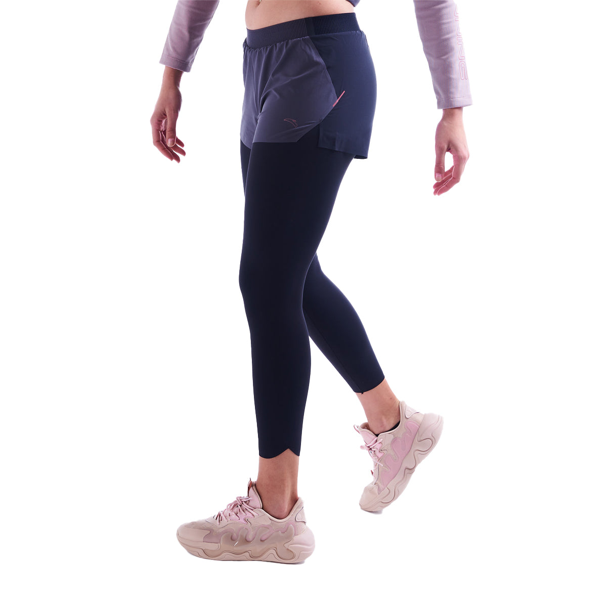 Anta Elastic Tight Legging For Women, Grey