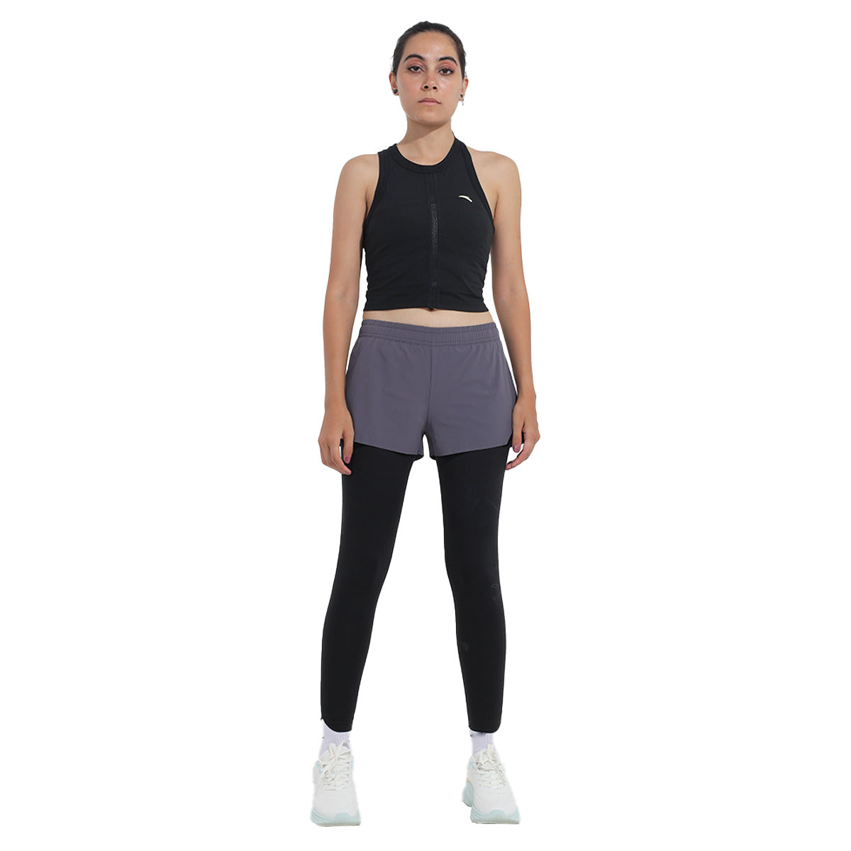 Anta Elastic Track Legging For Women, Black