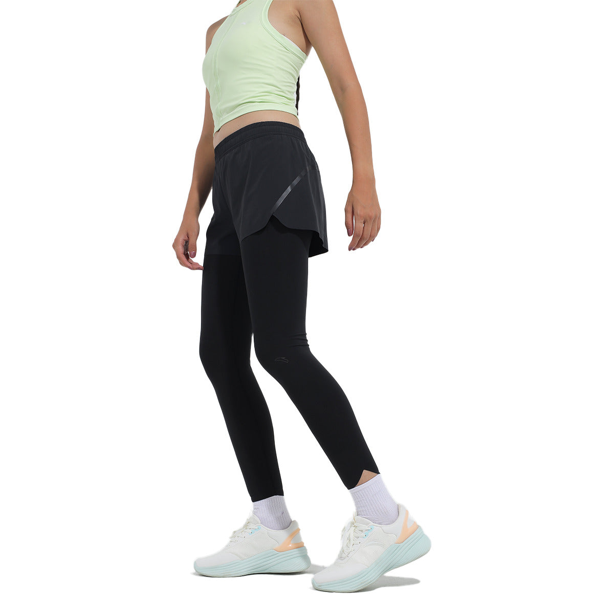 Anta Elastic Track Legging For Women, Black