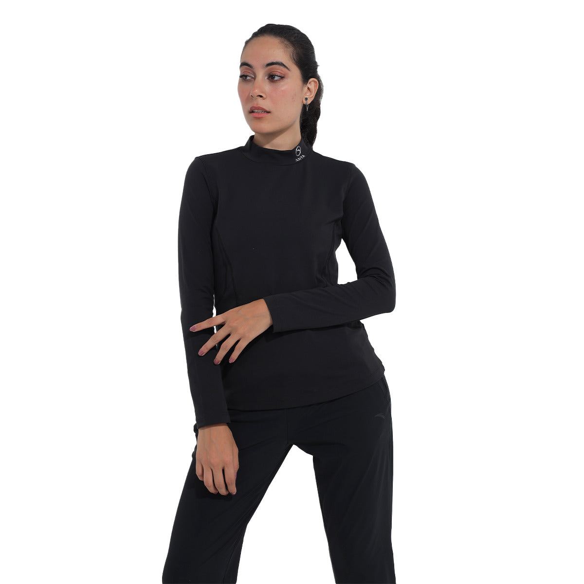 Anta Cross-Training Cotton T-Shirt For Women, Black