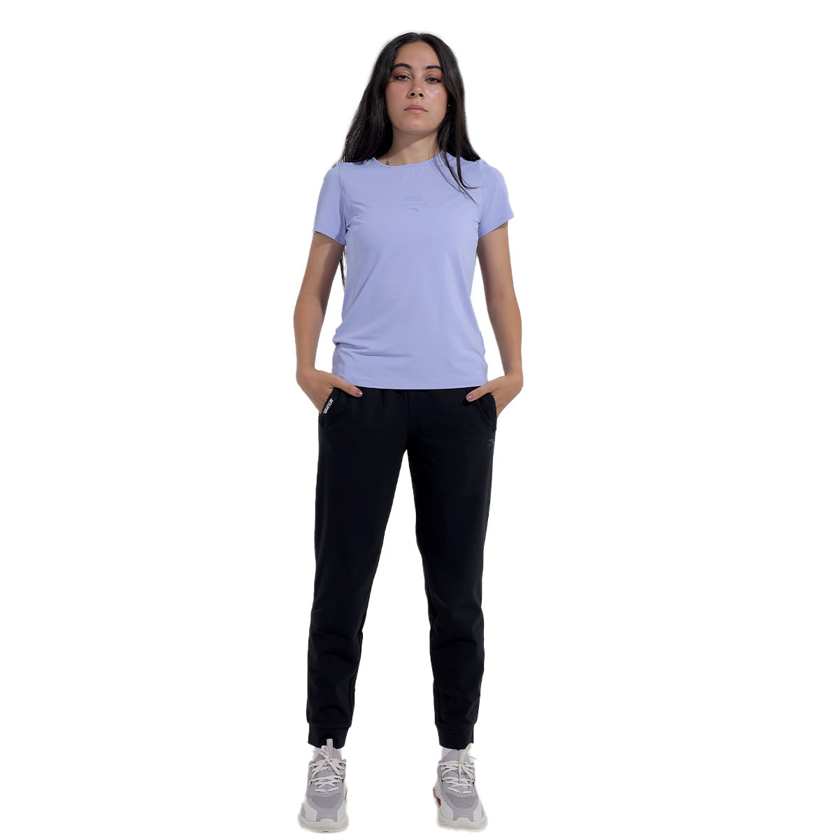 Anta Sports T-Shirt For Women, Light Blue