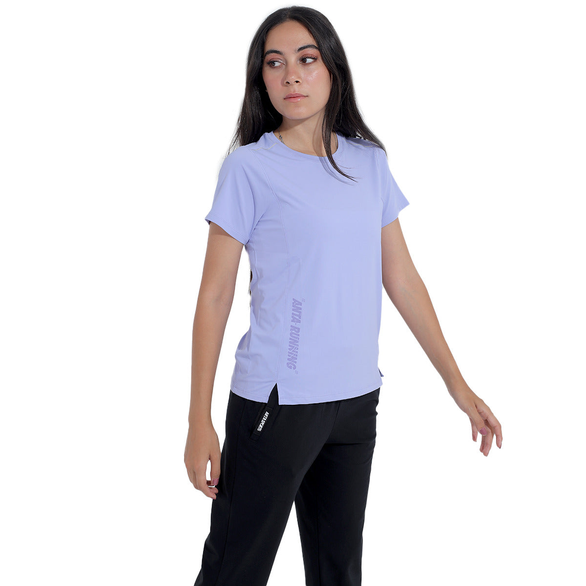 Anta SS Tee Running T-Shirt For Women, Violet