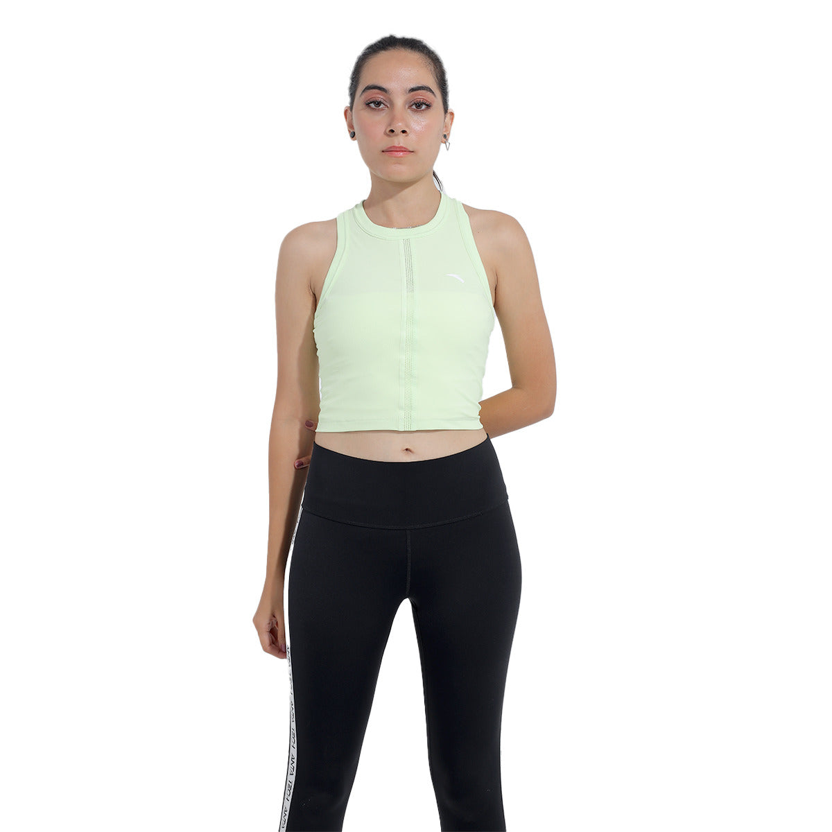 Anta Knit Tank Top For Women, Green