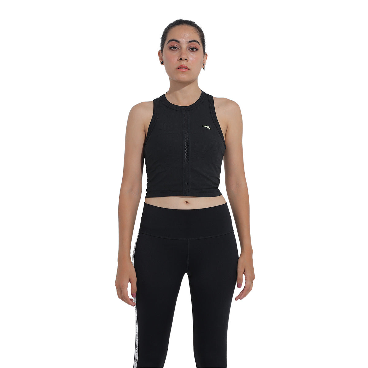 Anta Knit Tank Top For Women, Black