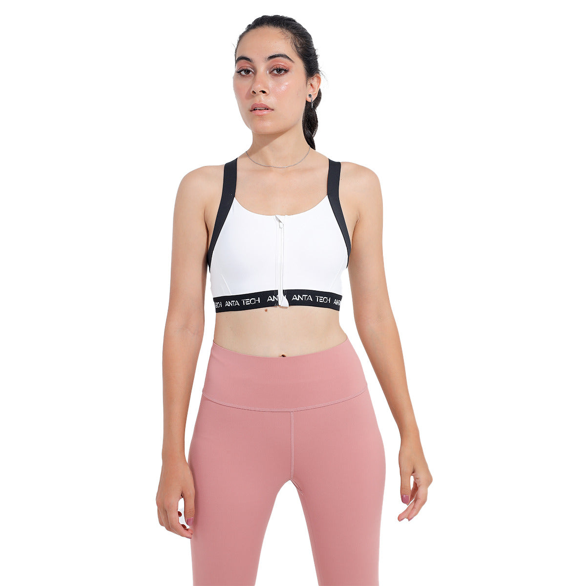 Anta Tank-Sports Bra For Women, Snow White