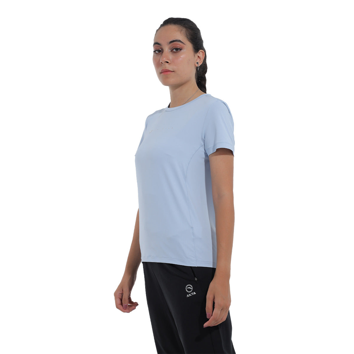 Anta Cross-Training Cotton T-Shirt For Women, Blue