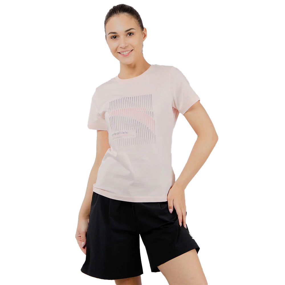 Anta Cross-Training Cotton T-Shirt For Women, Rose Pink