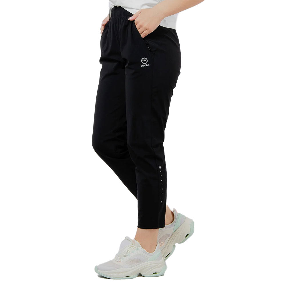 Anta Knit Ankle Pants For Women, Black