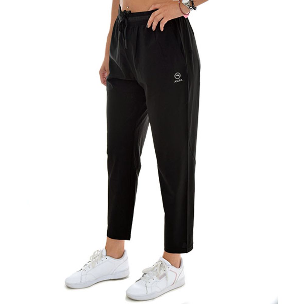 Anta Knit Ankle Pants For Women, Black