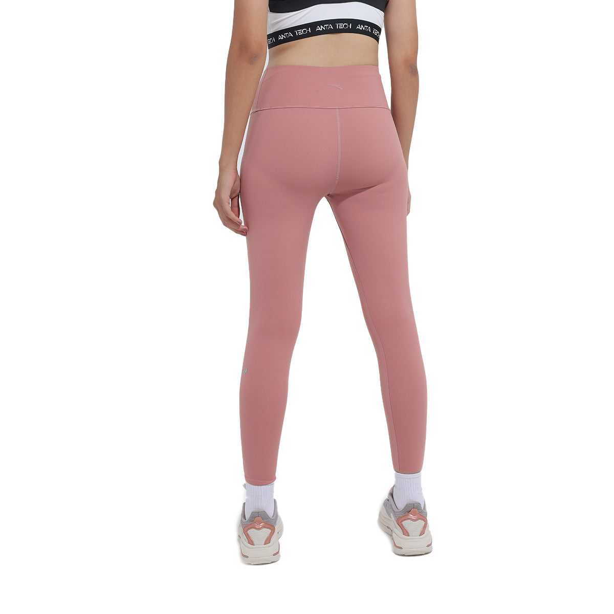 Anta Tight Ankle Leggings For Women, Pink